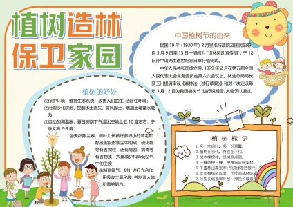 保护爱护环境绿色生活手抄报14