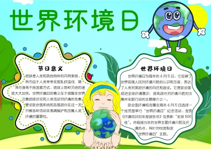 保护爱护环境绿色生活手抄报18