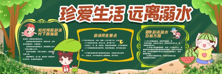 安全教育主题 (34) 黑板报模板_easxp.com