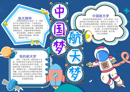 航空航天题材手抄报32