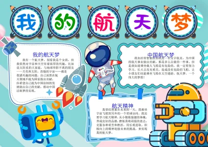 航空航天题材手抄报35