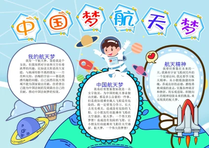 航空航天题材手抄报36